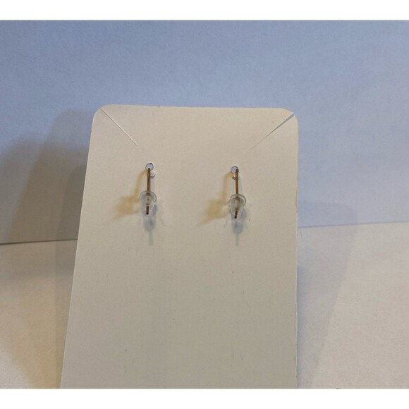 Earrings Metal Bronze Look w/ Gold Flower Daisy Dangle Long Oval Boho Chic - Picture 4 of 7